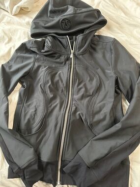 lululemon athletica Black Hooded Full-Zip Jacket